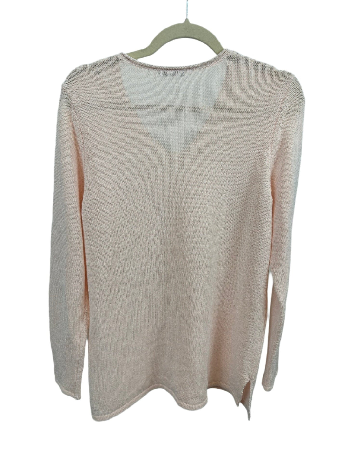 Open Knit V-neck Sweater