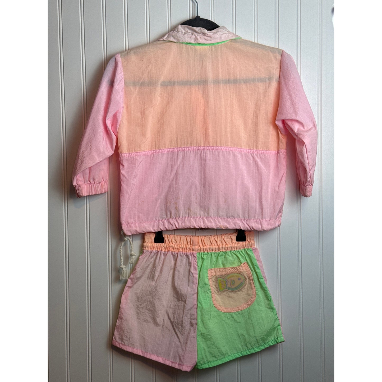 Vintage OshKosh Kids Windbreaker Set