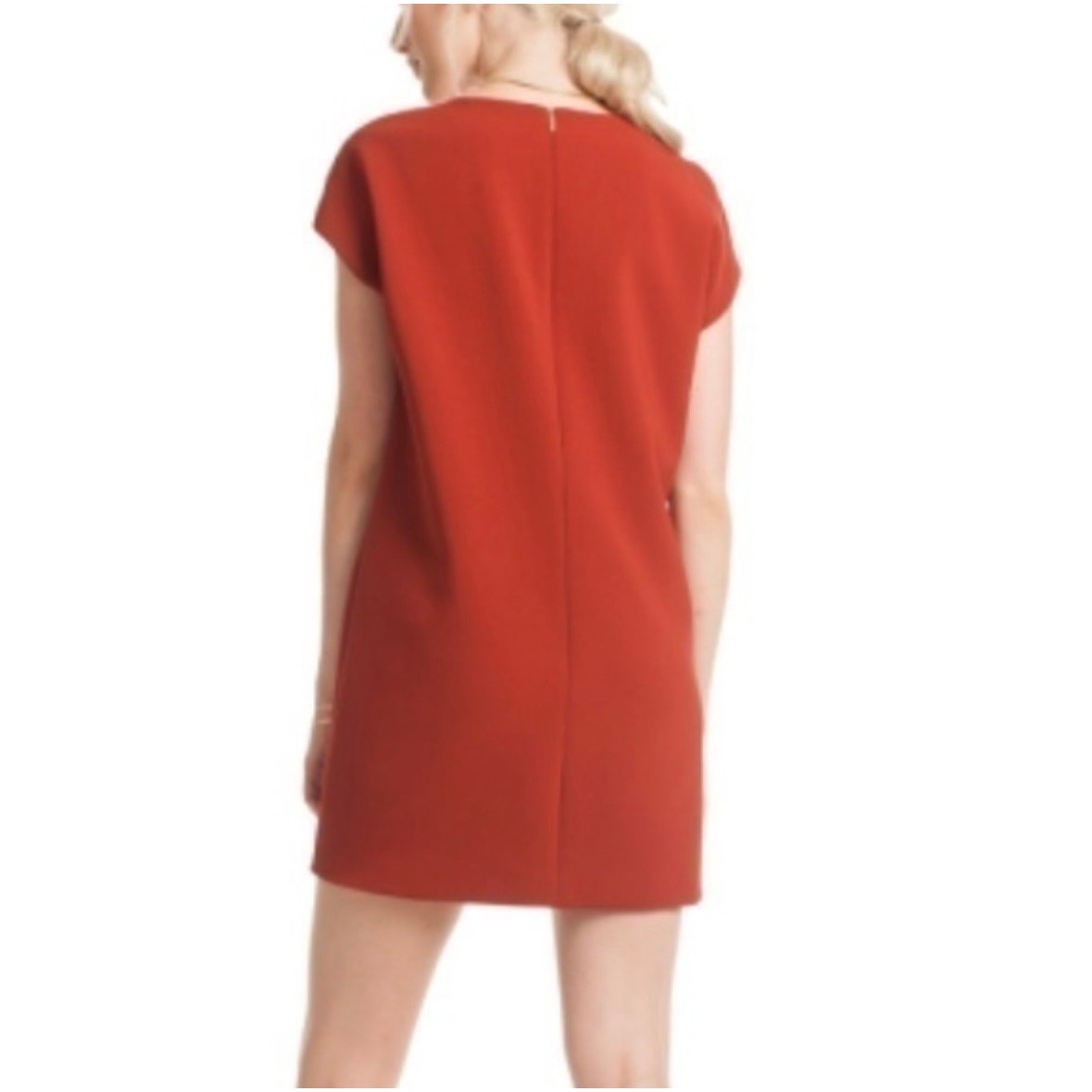 Trina Turk Jenisa Cap Sleeve Crepe Shift Dress