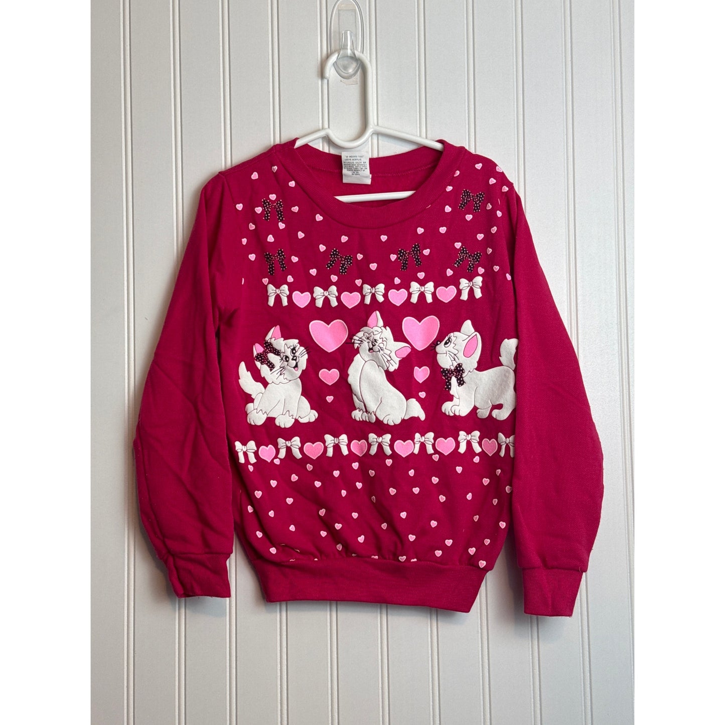 Vintage Kids Kitten Sweatshirt