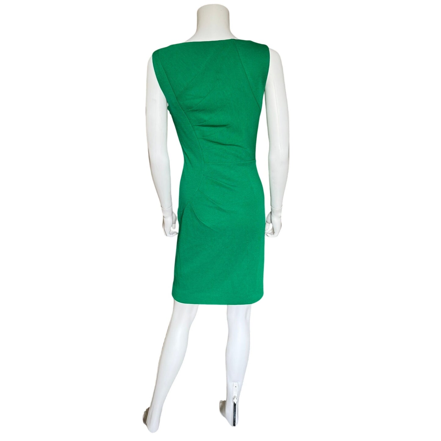 Kelly Green Wool Blend Sheath Dress