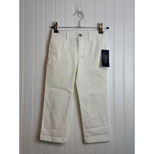 NWT Polo Ralph Lauren Kids White Chinos