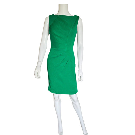 Kelly Green Wool Blend Sheath Dress