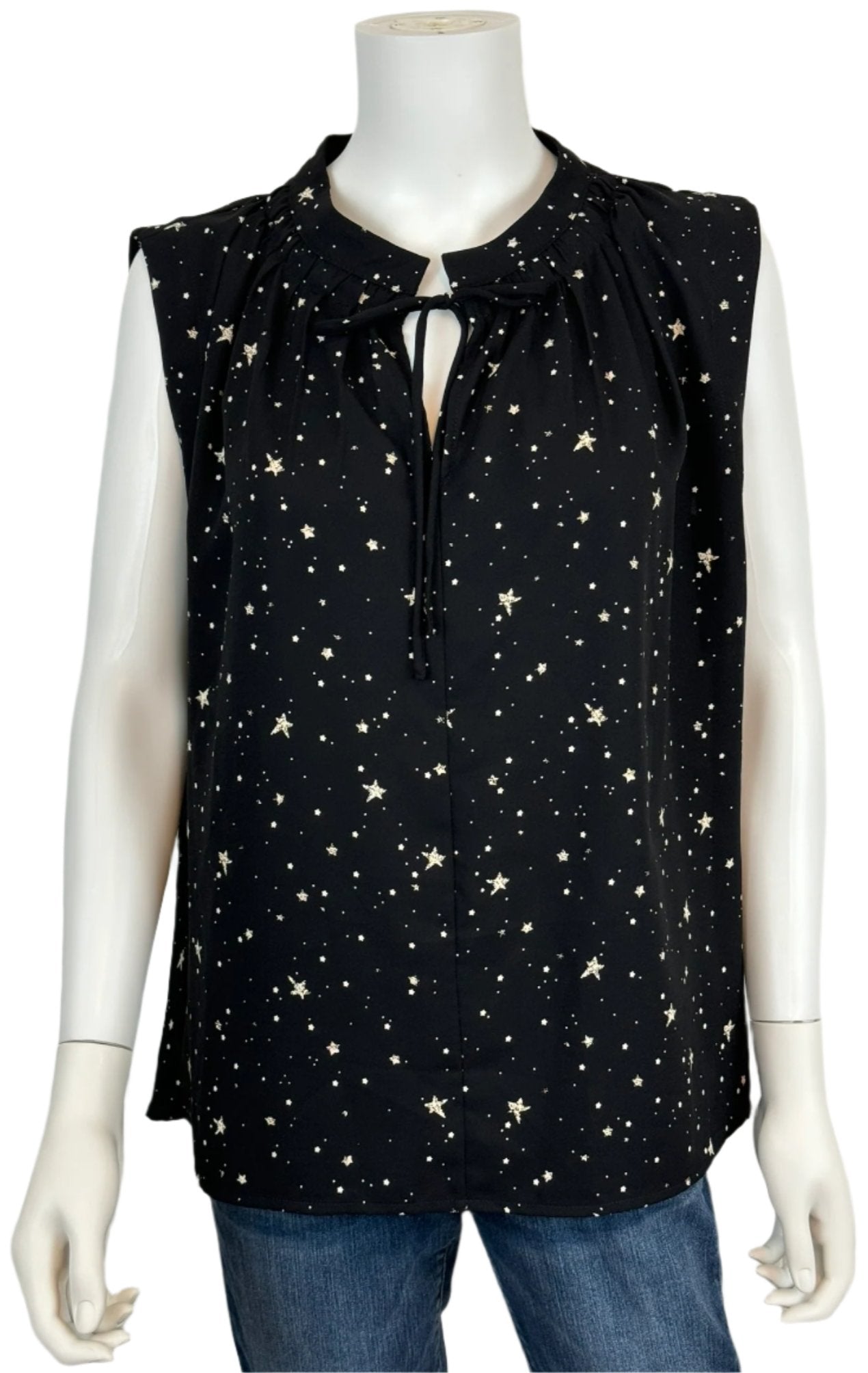 Starry Sleeveless Top