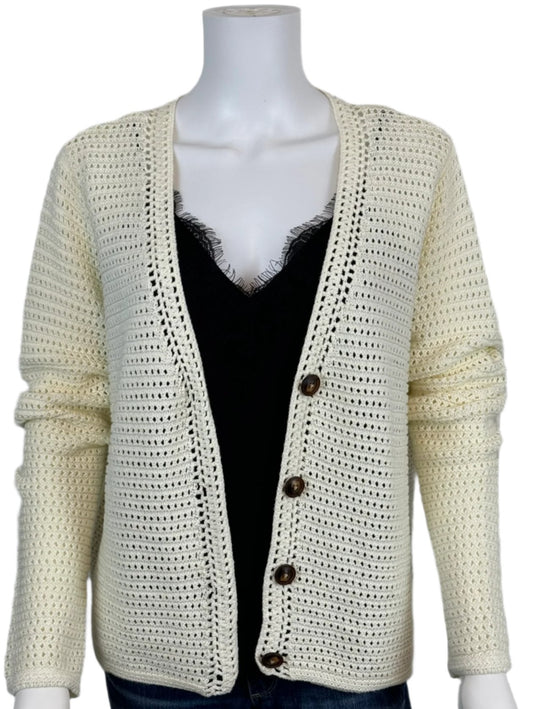 Cottagecore Open Weave Crochet Cardigan