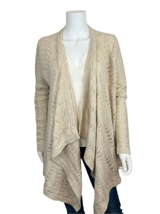 Cashmere and Linen Waterfall Cardigan