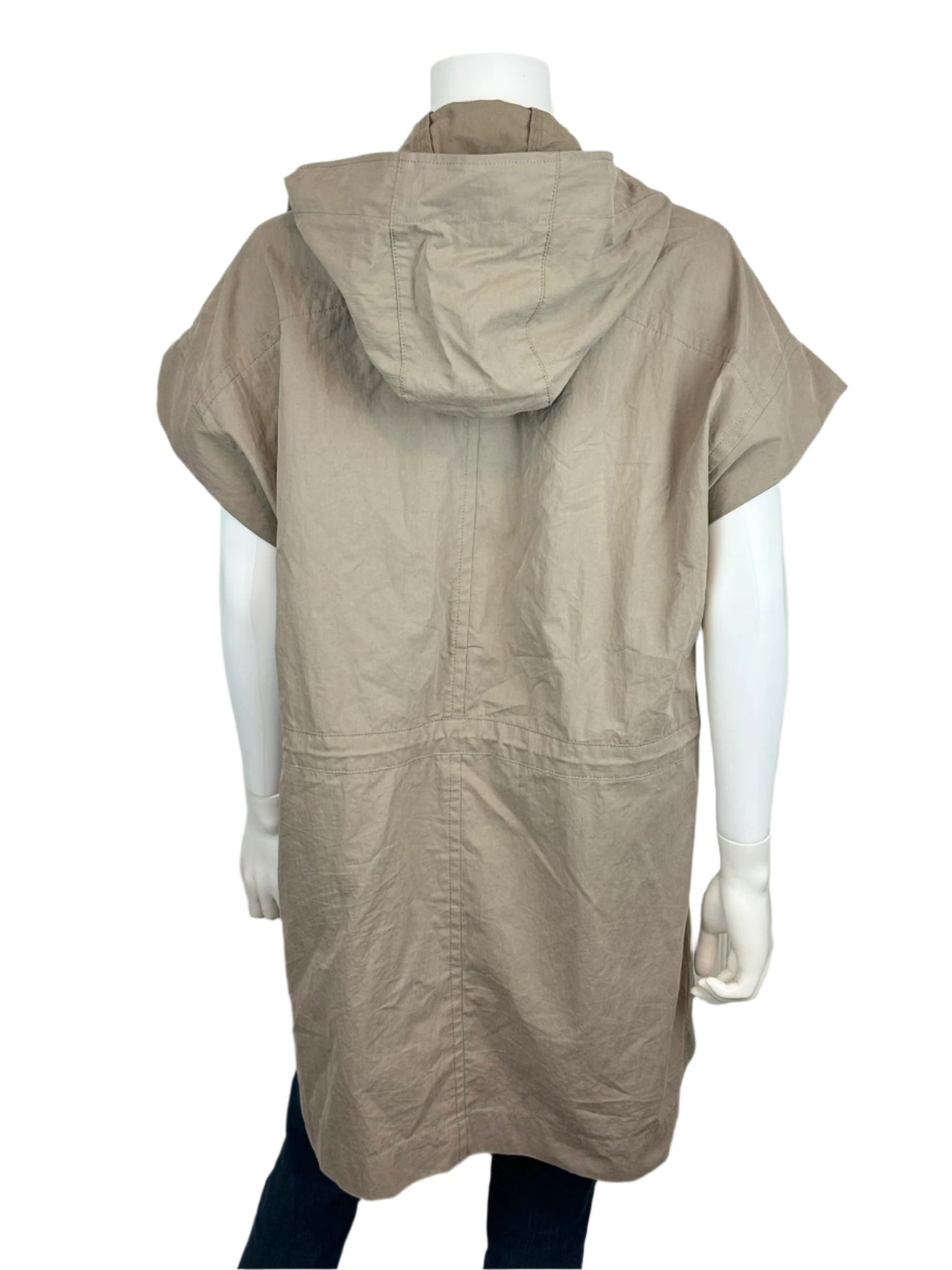 Short-sleeve Hooded Anorak Jacket