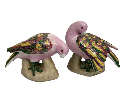 Vintage Hand-Painted Turtle Doves