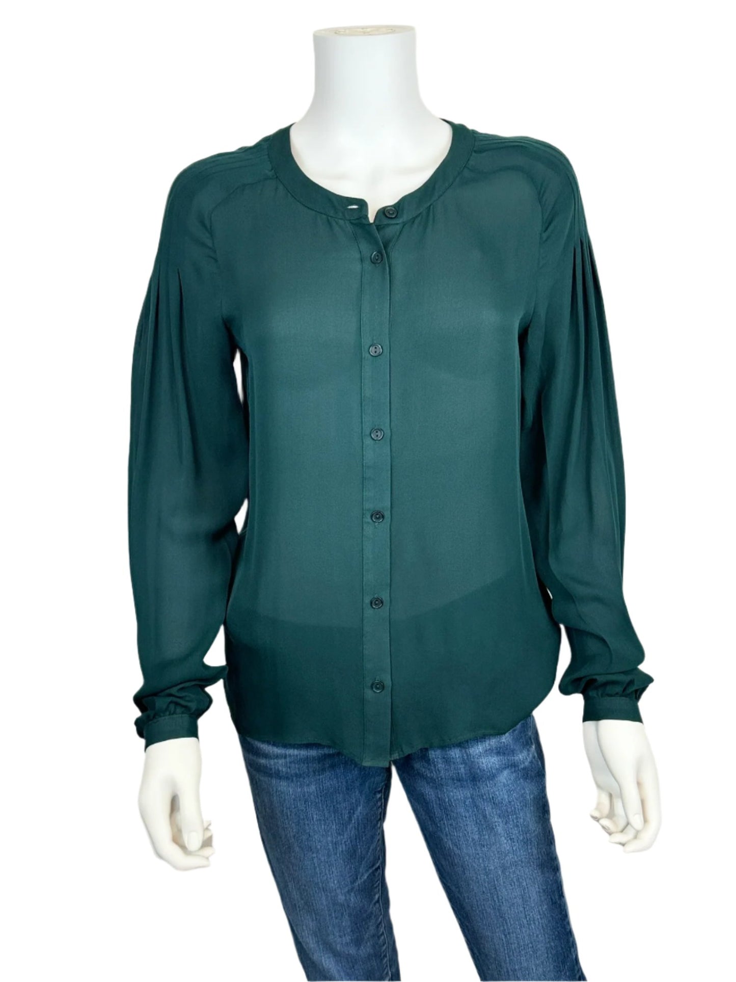 Silk Button-Down Blouse