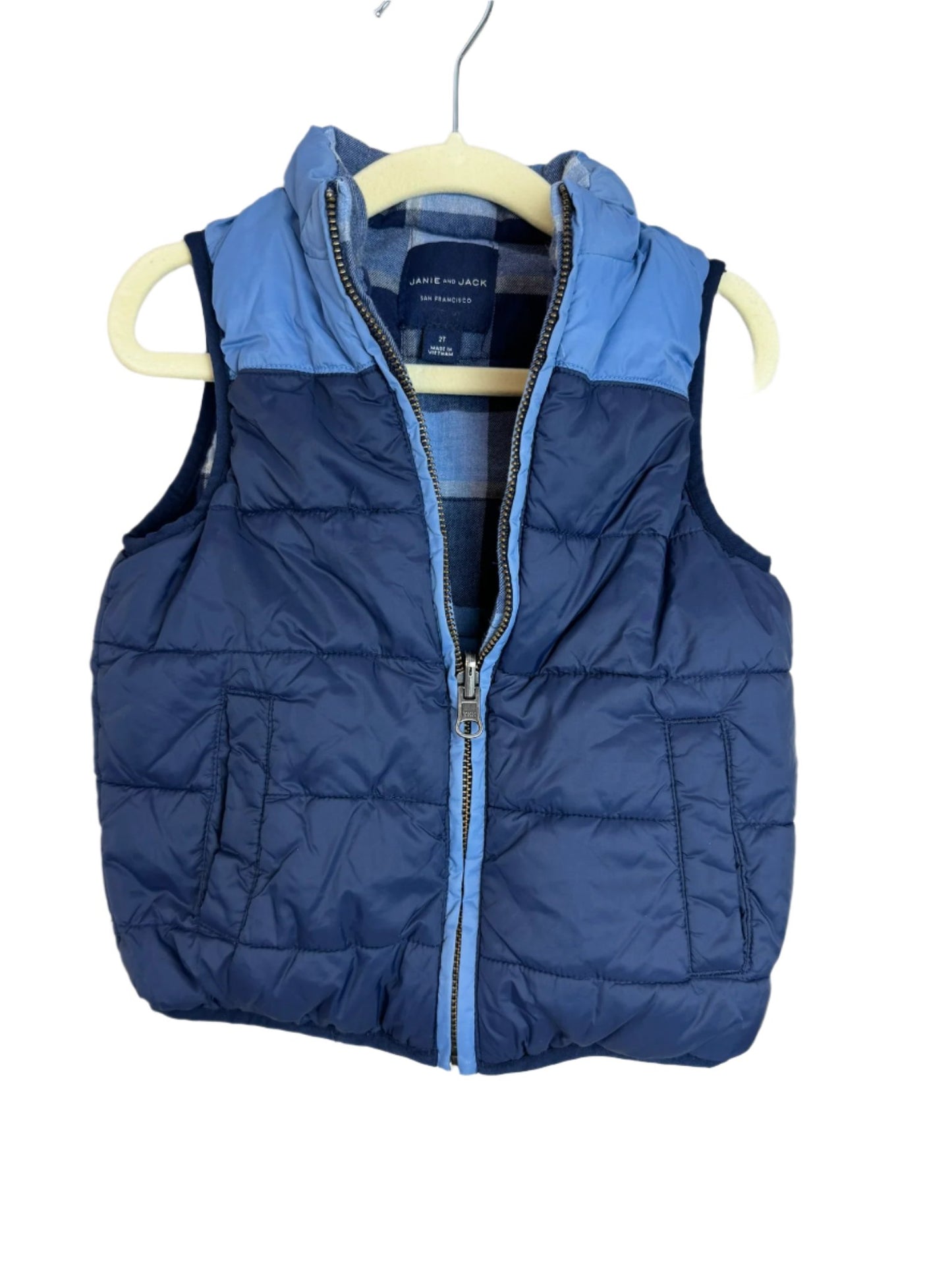 Janie and Jack Reversible Puffer Vest