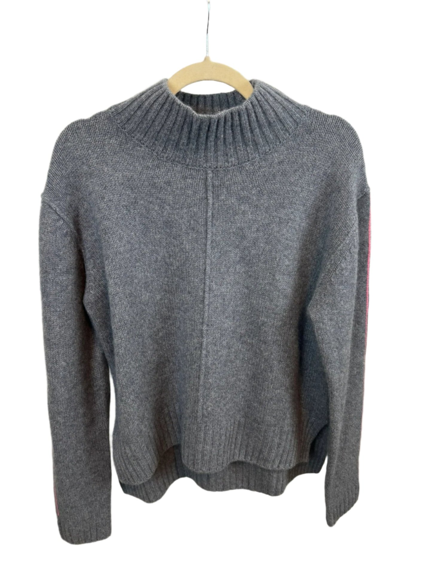 One Grey Day Mock Neck Cashmere Sweater