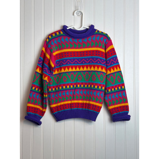 Vintage Kids Rolled Cuff Sweater