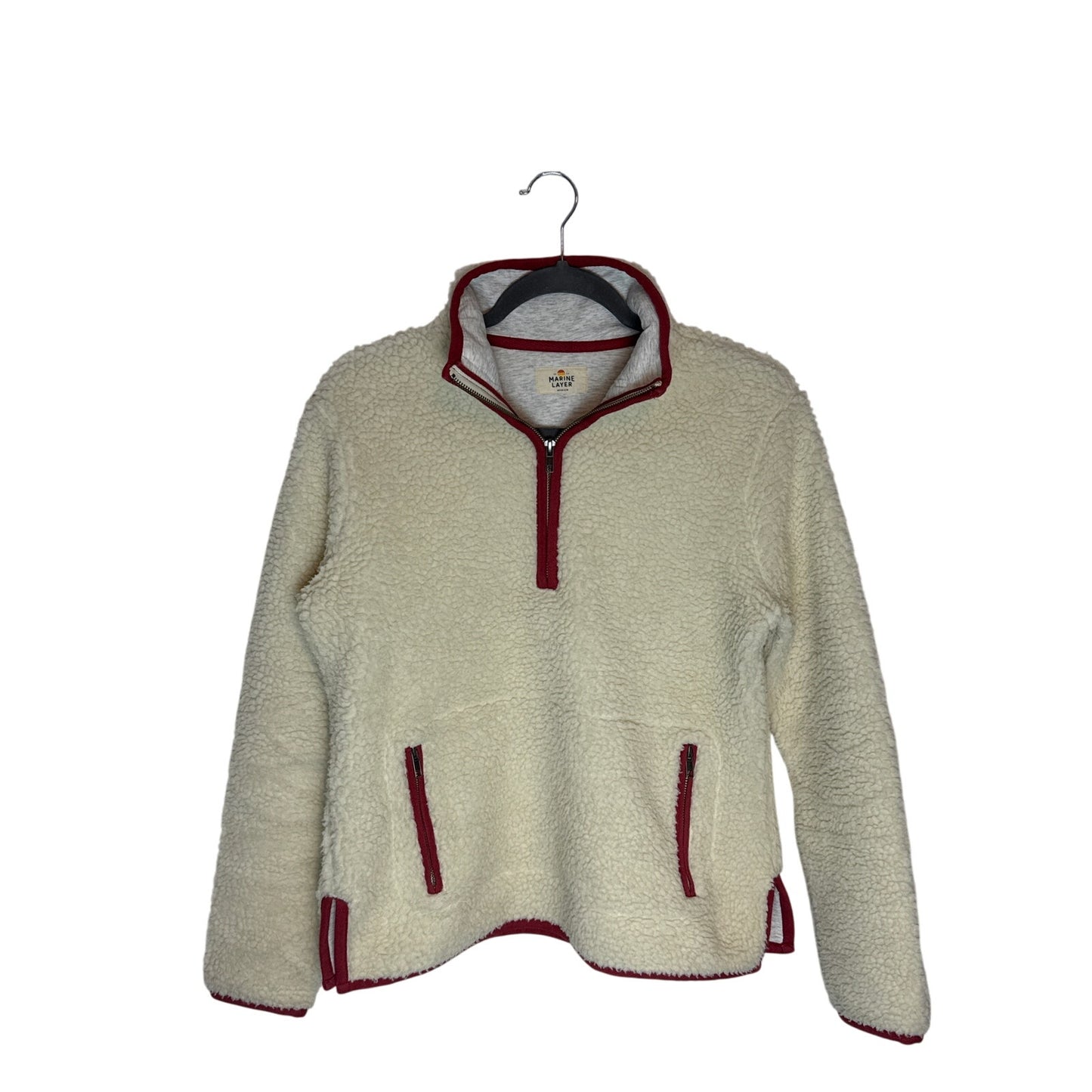 Marine Layer Lady Sherpa Corbet Quarter-Zip Pullover